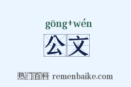 公文是什么意思的图片
